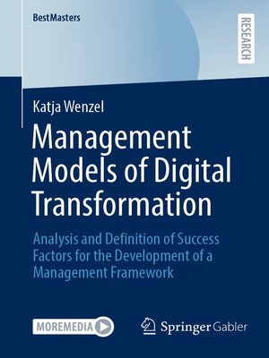 cover image of Management Models of Digital Transformation